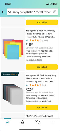 heavy duty plastic 2 pocket folder