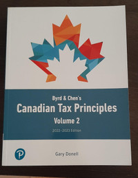 Canadian Tax Principles 2022-2023