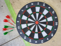 Safety Dart Board Set for Kids and Adults, 16 Inches