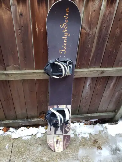 152cm Snowboard with Bindings, View more