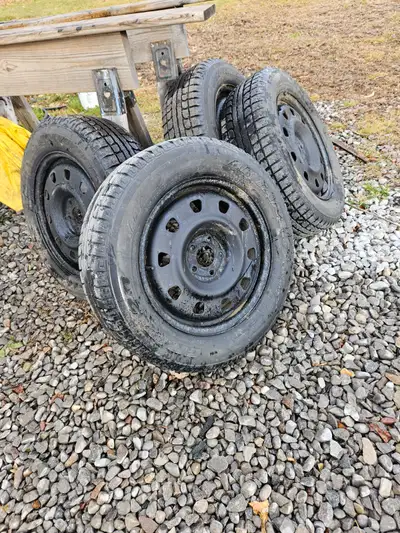 215/65 R17 on rims 80% + tread asking $450