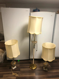 Vintage Electric Lamp three Set