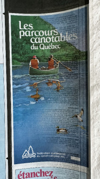 carte des rivières canotable (canot) du Québec