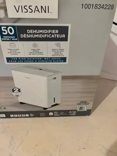 Vissani 50 Pint Capacity Dehumidifier, View more