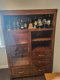 Display,liquor cabinet  with light