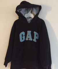 Gap Fleece Pullover Sweater Boys Size S (6-7) Blue Long Sleeve