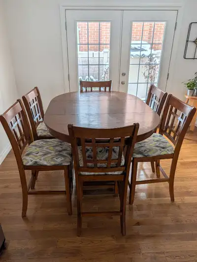 Dining Table - Solid Wood with 6 Chairs, View more