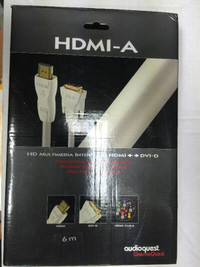 cable HDMI <--> DVI-D 6m audioquest cinemaquest