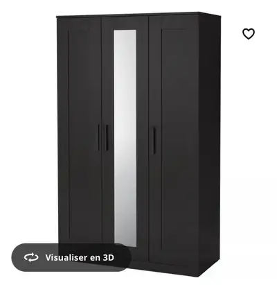 IKEA BRIMNES Armoire-penderie à 3 portes, View more