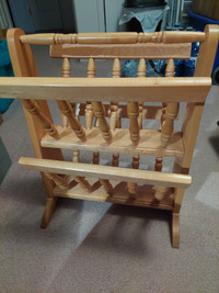 SOLID WOOD MAGAZINE RACK for sale