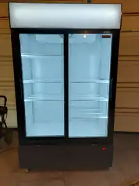 NEW AIR Glass Sliding Double Door Display Cooler NGR-48-S 38 CU