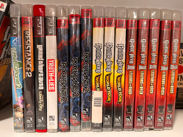 PS3 Guitar games & others 10$ each in Sony Playstation 3 in North Bay