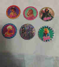  Vintage Barbie Pogs and Slammer