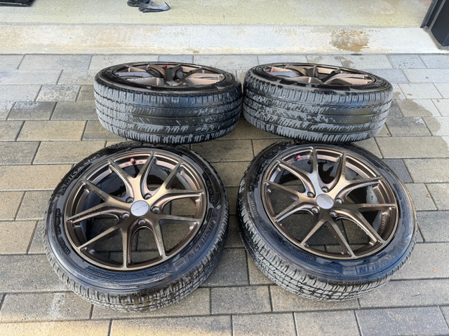 18” Fast Wheels FC04 Matte Bronze for Tesla Model 3 dans Pneus et jantes  à Longueuil/Rive Sud - Image 2