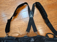 Gatorback contractor belt and suspenders 