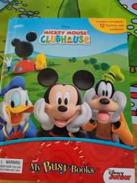 Mickey mouse clubhouse book,  playmat and figurines