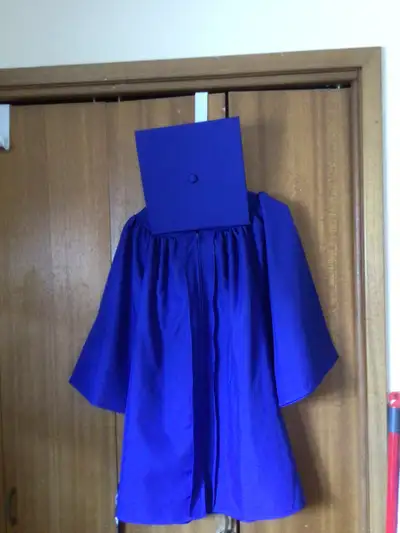 NEW - Child''s Graduation Cap & Gown,  30 inches long, View more