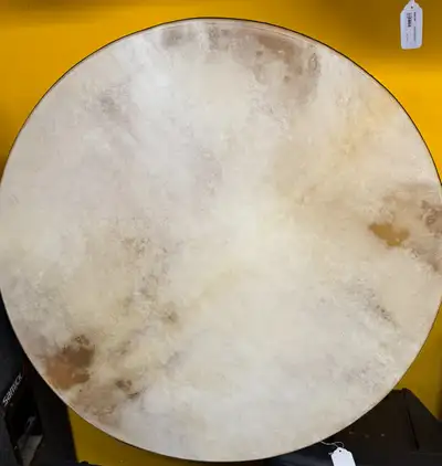 34.5" Sheepskin Drum - With four drumsticks, and case, View more