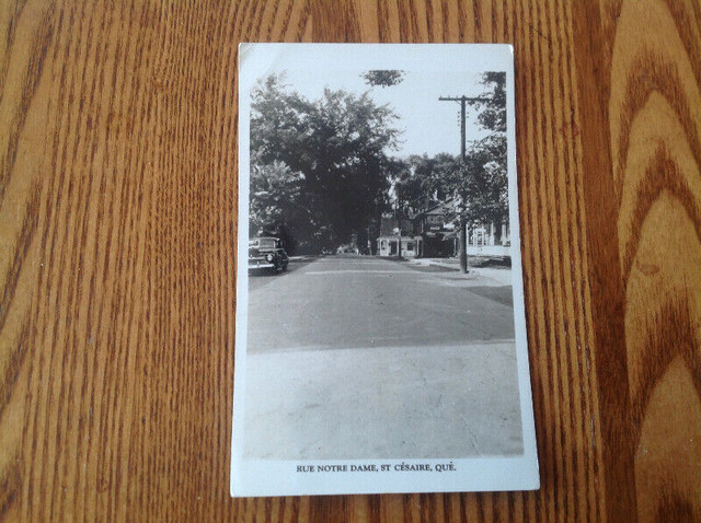 Carte poste photo rue Notre-Dame, St. Césaire. dans Art et objets de collection  à Saint-Jean-sur-Richelieu