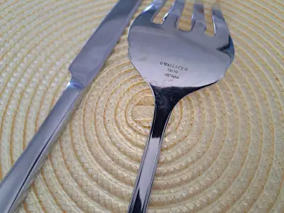Serving fork and cheese knife, View more