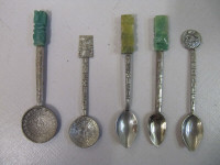 Vintage Alpaca Mexico Silver Spoons 5pc Lot Circa 1950s Rare!!