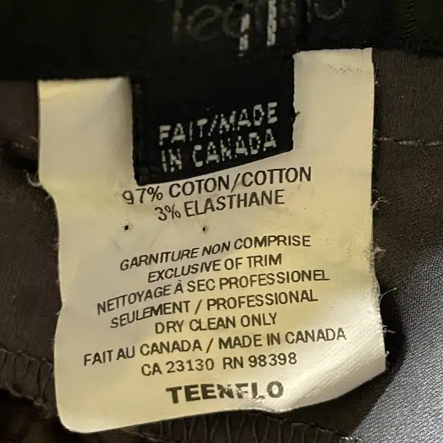 Vintage Teenflo Blue Woman's Chino Pants-Size 12. Made in Canada in Women's - Bottoms in City of Toronto - Image 10