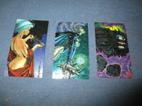 3 VINTAGE WILDSTORM WILDCATS CHROME TALL CARDS-1994-COLLECTIBLE!