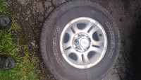 Selling original Ford Ranger aluminum wheels with Michelin tires