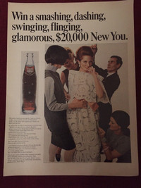 1966 Tab Cola Sweepstakes Original Ad