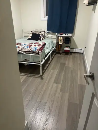 In 2 bedroom and 1 bath apartment (one private bed room ) available in a quite neighborhood near bus...