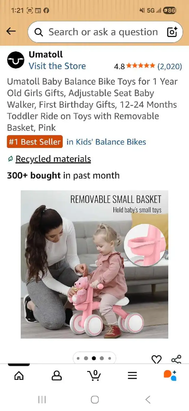 Toddlers Balance Bike in Kids in London - Image 6