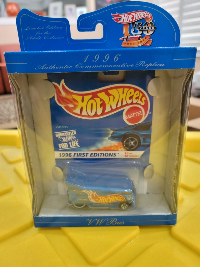 HOT WHEELS 30TH ANNIVERSARY 1996 FIRST EDITIONS VW DRAG BUS BLUE in Arts & Collectibles in Mississauga / Peel Region - Image 4