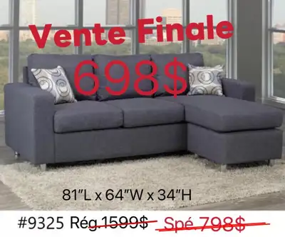 100% NEUF!!! Futon/sofa/canapé/lit en liquidation, View more