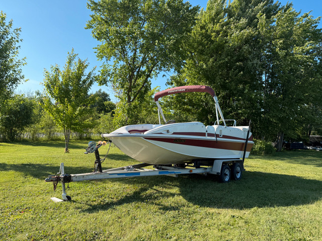 2004 prince craft Ventura deck boat in Powerboats & Motorboats in Cornwall - Image 4