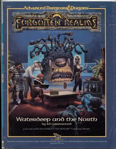 TSR Forgotten Realms Waterdeep and the North 1st Printing AD&D, View more