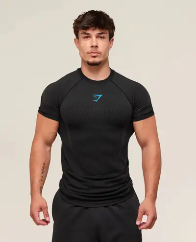 ONYX 5.0 SEAMLESS T-SHIRT BLACK/ONYX GREY (Medim), View more