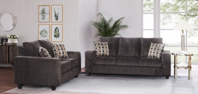 Lord Selkirk Furniture -Item 9473  - Sofa & Loveseat - Charcoal