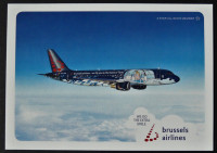 **TINTIN** CARTE POSTALE BRUSSELS AIRLINES