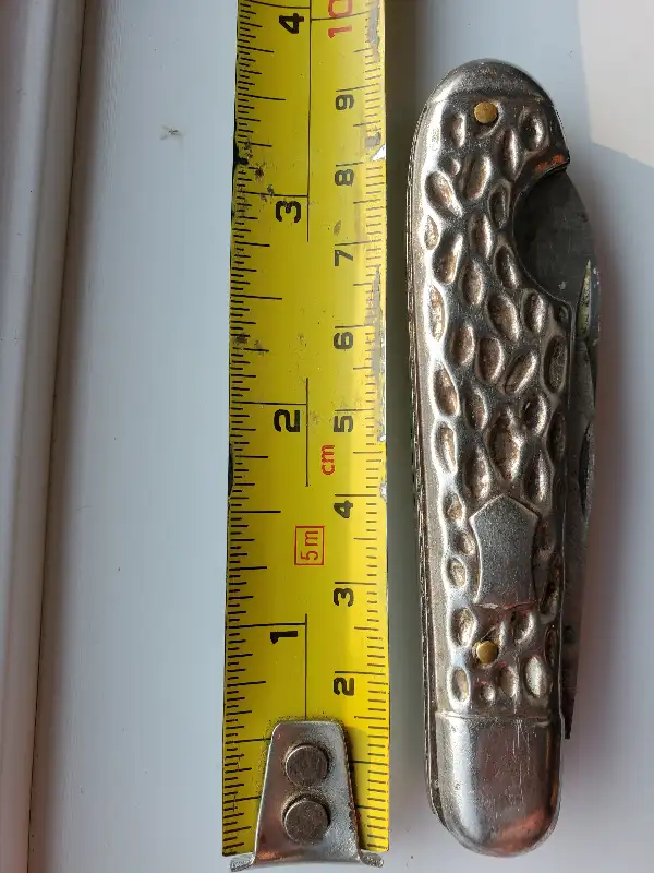 Vintage Folding Pocket Knife Shield Emblem - Two Blades in Arts & Collectibles in Winnipeg - Image 6