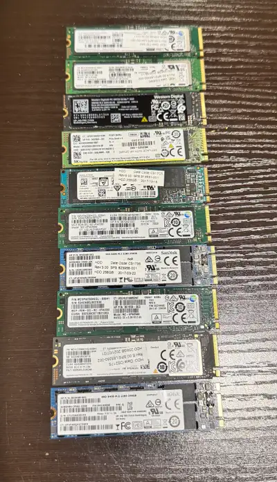 Premium NVMe M.2 SSDs (256GB) Models – Certified 95%-100% Health, View more