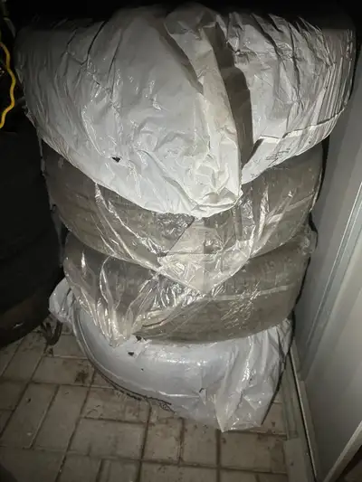 Selling a full set of 4 original OEM all-season tires from a 2023 Toyota RAV4 Limited, mounted on CR...