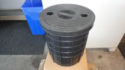 15 * 13 * 11.5in Perforated Sump Pump Basin with Lid, View more