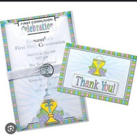 Invitation and thank you kit 25 invitations with envelopes and 2