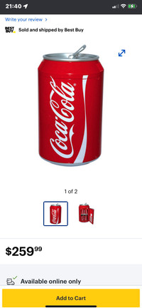 Koolatron coke cooler