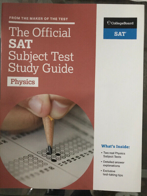 The Official SAT Subject Test in Physics Study Guide in Textbooks in City of Toronto