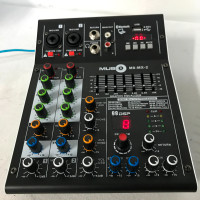 Music8 M8-MX- 2 Channel Mixer / Bluetooth and USB _NEW