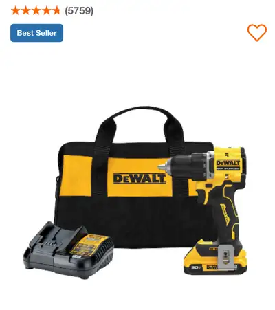 DEWALT  MAX ATOMIC Lithium-Ion Cordless Brushless Compact 1/2-, View more