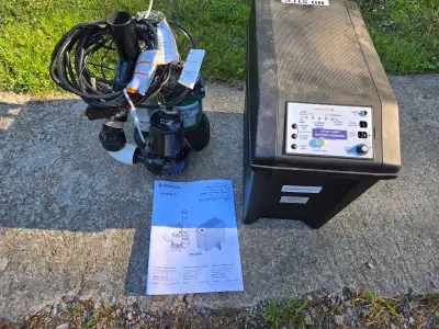 Sump Pump with Backup - For Parts, View more