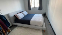 Structube queen-sized bed for sale