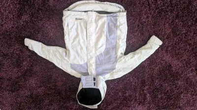 Girls purple OP - Ocean Pacific size small ski jacket. Drawstring at waist and velcro cuffs to keep...